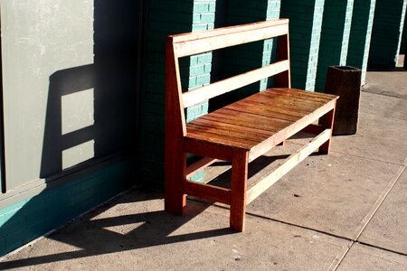 Bench furniture wooden photo