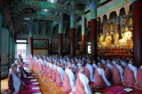 Republic of korea unmunsa monk photo