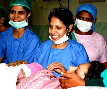 Doctor female nurse