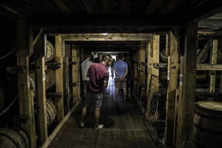 Tourists in Cellar at Maker's Mark photo