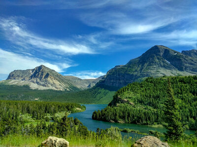 Lake Sherburne, Glacier National Park photo