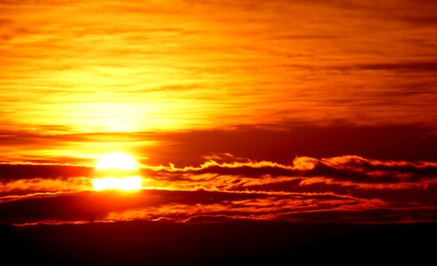 Cloud twilight red photo