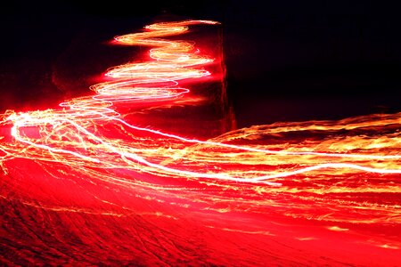 Lights motion mountain