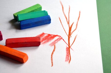 Colorful colors crayon