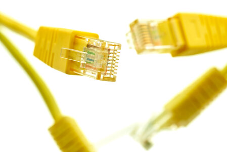 Network Cable Close up photo
