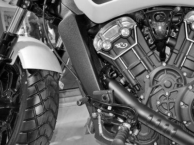 Engine engineering motorbike photo