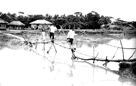 Bamboo Bangladesh bridge photo