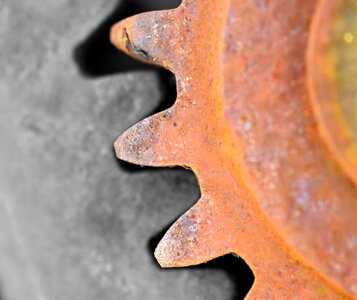 Brown cast iron detail