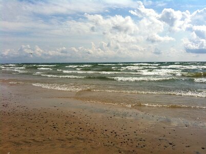 Shore sand waves