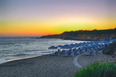 Sunset in Ammes Beach - Kephalonia Greek Island