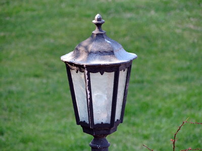 Lantern lamp grass photo