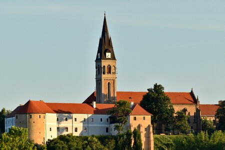 Monastery church tower catholic