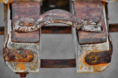 Antique carriage cast iron photo