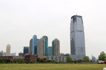 The New York City skyline from the Liberty State Park photo