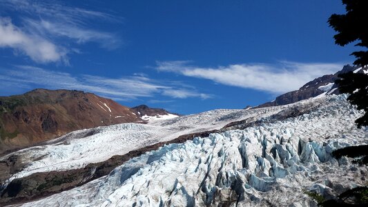 Mount Shuksan Glacier Evergreens Artist Point Mount Baker photo