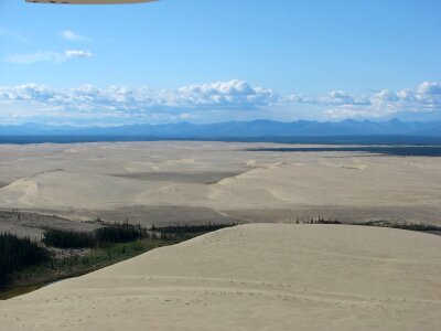 Aerial View of Sand Dunes photo