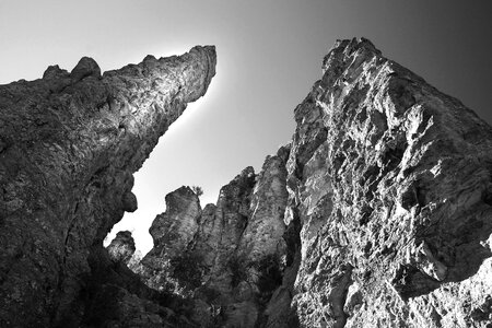 Black And White geology mountain photo