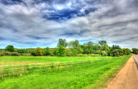 Landscape at the roadside in Southern Wisconsin photo
