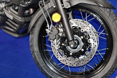 Motorcycle tire wheel photo