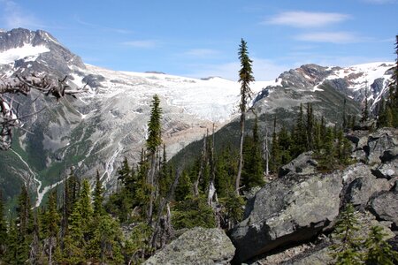 Canadian wilderness with Rocky Mountains photo