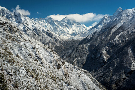 Beautiful Himalayan Landscape in Nepal photo