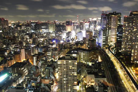 9 Night view in Tokyo photo