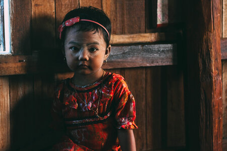 Intha Little Girl from Burma photo