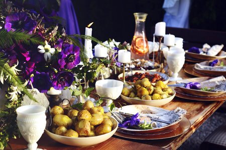 Table Served for a Banquet photo