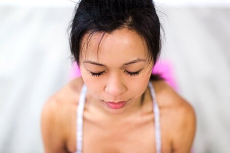Young Woman Meditating photo