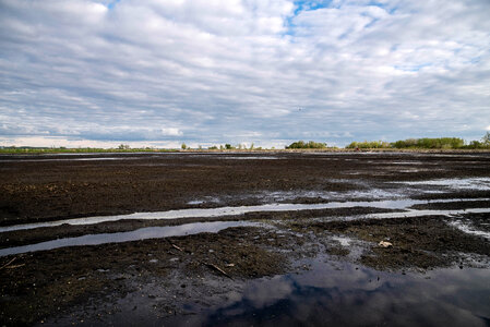 Clouds over the drained Marsh
