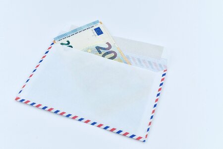 Cash envelope euro photo