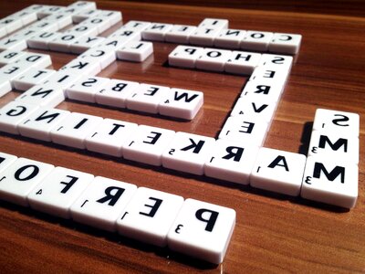 Letters plastic play