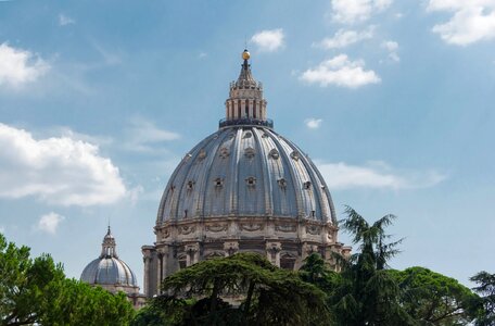 St Peters basilica and river Tibra in Rome, Italy photo