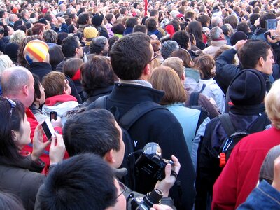 People population crowd photo