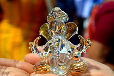 Glass elephant tamil nadu photo