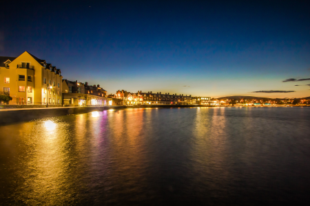 Swanage in the evening reflection