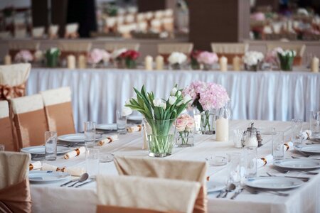 Dining tablecloth tableware photo