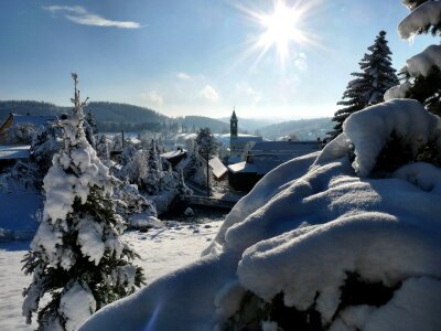 Snow ice saxon switzerland