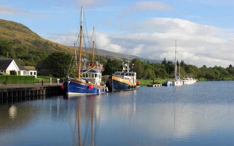 Caledonian canal berth small boat