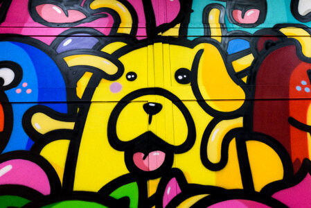Colorful Graffiti Wall photo