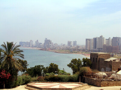 City of Tel Aviv as Viewed from Jaffo in Israel photo