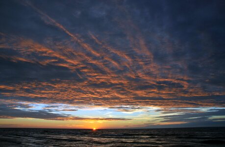 Sea the coast of the baltic sea west photo