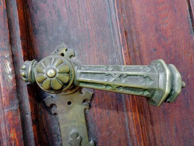 Brass front door old