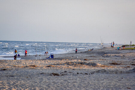 Visitors at beach photo