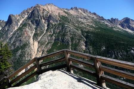 Fence mountain cascades
