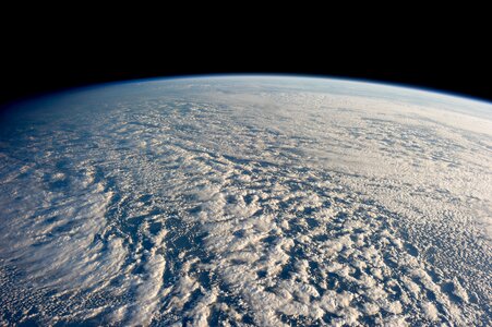 Stratocumulus clouds above the northwestern Pacific Ocean photo