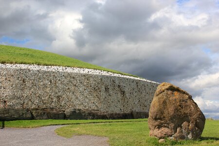 Ditch archaeology burial mound photo