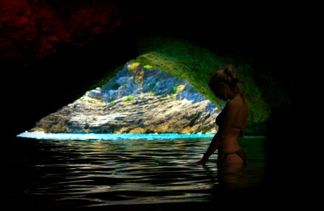 Water rock landscape photo