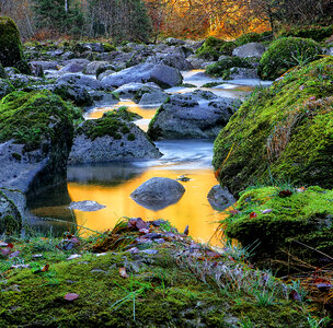 River Flow amongst Stone photo