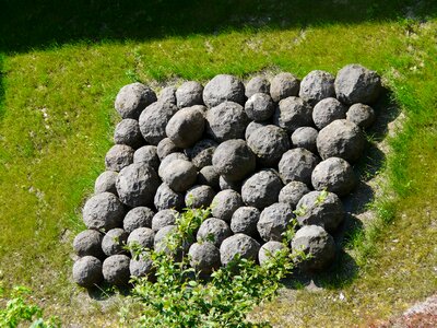 Balls stone balls middle ages photo